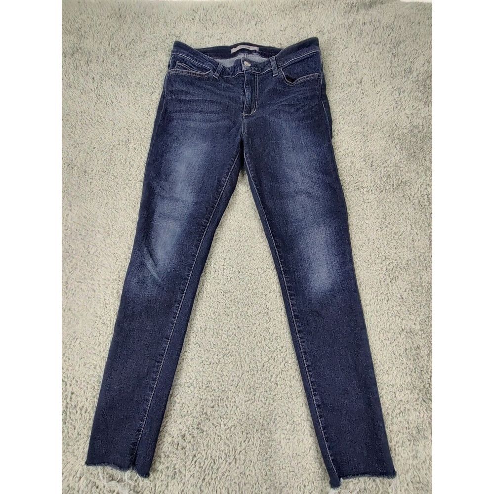 Joes Skinny Jeans Women Size 30 (Act 29x27) Dark Blue Raw Hem Denim TBRLAG5968